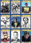 1958-2000 Notre Dame Signed Football Card - Lot of 45 w/ (2) Rocky Bleier Tim Brown Tony Rice Johnny Lujack Bob Kuechenberg  Johnny Lattner - JSA