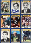 1958-2000 Notre Dame Signed Football Card - Lot of 45 w/ (2) Rocky Bleier Tim Brown Tony Rice Johnny Lujack Bob Kuechenberg  Johnny Lattner - JSA