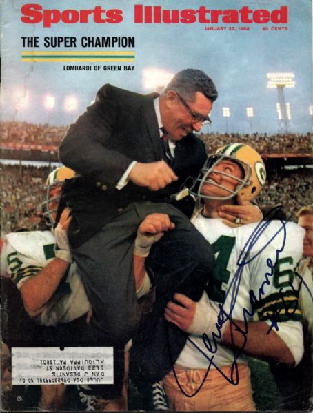 1968 Jerry Kramer Green Bay Packers Signed Sports Illustrated Magazine - JSA 