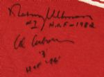 1960s-70s Toronto Red Wings Signed Jersey - Norm Ullman Al Arbour Red Kelly & Johnny Wilson Who Played For Red Wings & Maple Leafs  3 HOFers - JSA 