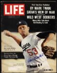 1962 Don Drysdale Los Angeles Dodgers Signed LIFE Magazine - JSA 