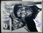 1989 Ken Griffey Jr. & Sr. Seattle Mariners Signed Beckett Magazine w/ Bob Feller & Griffey Jr./Sr. Signed 8 x 10 Photo - JSA 