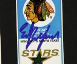 1992 Ed Belfour Chiacgo Blackhawks Signed Ticket Stub Display - JSA 