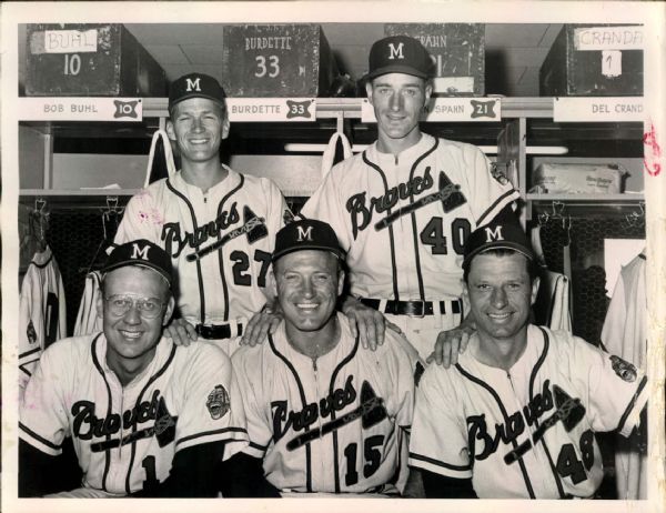 1950s circa Milwaukee Braves “St. Petersburg Times” Original 6.5 x 8.5 News Photo (“St. Petersburg” Hologram/MEARS LOA)