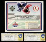 1992-97 Robin Yount Milwaukee Brewers (2) 3,000th Hit Full Tickets & 1997 Interleague Stub 