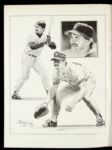 1989 Willie Mays San Francisco Giants & Ernie Banks Chicago Cubs Signed Beckett Magazine - JSA 