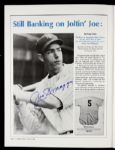 1989 Joe DiMaggio New York Yankees & Pete Rose Cincinati Reds Signed Baseball Update Magazine - JSA 