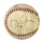 1994-2000 ONL (Coleman) Game Prepped Baseball Signed by Umpires - JSA 