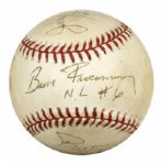 1994-2000 ONL (Coleman) Game Prepped Baseball Signed by Umpires - JSA 