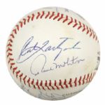 1989-93 3,000 Hit Club Multi Signed ONL (Baseball w/13 Sigs. Incl. Yaz Hank Aaron Willie Mays Musial Yount Brett - JSA 