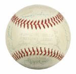 1970 Milwaukee Brewers Team Signed OAL (Cronin) Baseball First Year of Brewers w/31 Sigs. - JSA 