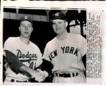 1955 Johnny Podres Brooklyn Dodgers “Seattle Times” Original 8 x 10 News Photo (“Seattle Times” Hologram/MEARS LOA)