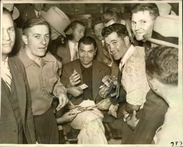 1938 Jack Dempsey Boxer “Seattle Times” Original 8 x 10 News Photo (“Seattle Times” Hologram/MEARS LOA)