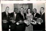 1956 Bnai Brith Award Winners Jackie Robinson and Shelley Mann “St. Petersburg Times” Original 6.5 x 10 News Photo (“St. Petersberg” Hologram/MEARS LOA)