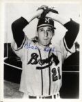 1953-65 Milwaukee Braves Signed 8" x 10" Photo - Lot of 11 w/Joe Adcock Warren Spahn Bob Buhl Red Schoedienst - JSA 