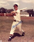 1953-65 Eddie Mathews Milwaukee Braves Signed Photo Card & HOF Postcard - JSA 