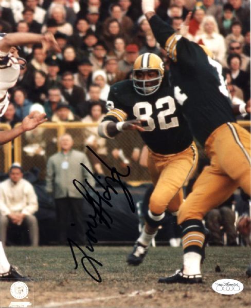 1960s Green Bay Packers Signed 8" x 10" Photo - Lot of 8 w/Lionel Aldridge Bob Jeter Paul Hornung Willie Wood - JSA 