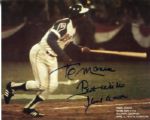 1954-76 Hank Aaron Milwaukee Braves Brewers Signed 8" x 10" Brochure & Cut - JSA 
