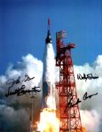 2002 40th Anniversary of Americans in Orbit Mercury Signed 8 1/2" x 11" Photo w/John Glenn Scott Carpenter Wally Schirra & Gordon Cooper - JSA