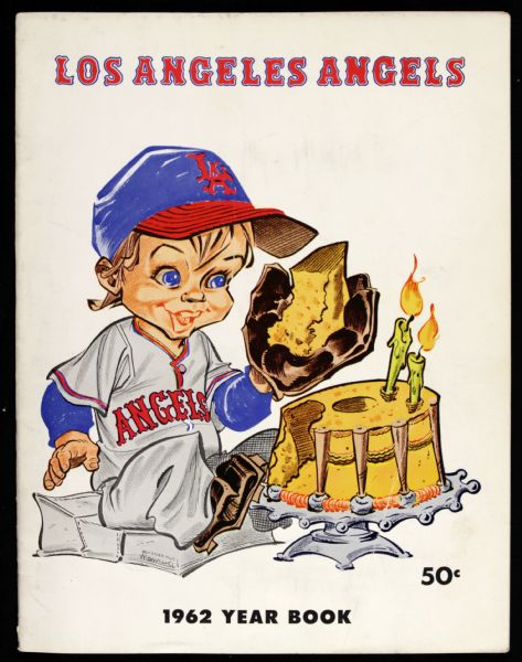 1962 Los Angeles California Angels First Year Yearbook 