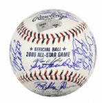 2009 AL & NL Team Signed Baseball & Multi Signed 2009 All Star Program One Ball With Ichiro Mauer-MLB Hologram