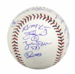 2009 AL & NL Team Signed Baseball & Multi Signed 2009 All Star Program One Ball With Ichiro Mauer-MLB Hologram