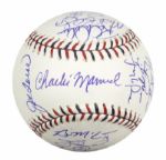 2009 AL & NL Team Signed Baseball & Multi Signed 2009 All Star Program One Ball With Ichiro Mauer-MLB Hologram