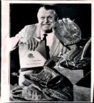 1954-67 Jimmie Foxx Post Retirement “Seattle Times” Original News Photo (“Seattle Times” Hologram/MEARS LOA)