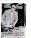 1954-67 Jimmie Foxx Post Retirement “Seattle Times” Original News Photo (“Seattle Times” Hologram/MEARS LOA)