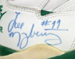 1992-93 Lee Mayberry Milwaukee Bucks Game Worn Signed Shoes (MEARS Auction LOA)