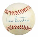 1989-93 Hall of Fame Pitchers Single Signed ONL or OAL Baseball - Lot of 8 Incl. Marichal Sutton Ryan Seaver Gibson Carlton Wynn Perry - JSA 