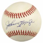1980s-90 Hall of Fame Sluggers Single Signed ONL & OAL Baseball - Lot of 9 w/Musial Mathews Appling Kaline Schmidt Winfield - JSA 