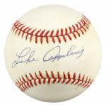 1980s-90 Hall of Fame Sluggers Single Signed ONL & OAL Baseball - Lot of 9 w/Musial Mathews Appling Kaline Schmidt Winfield - JSA 