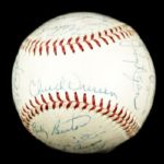 1960 Milwaukee Braves Team Signed ONL (Giles) Baseball w/ 29 Sigs. Incl. Hank Aaron Eddie Mathews Warren Spahn - JSA