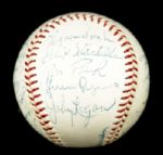 1960 Milwaukee Braves Team Signed ONL (Giles) Baseball w/ 29 Sigs. Incl. Hank Aaron Eddie Mathews Warren Spahn - JSA