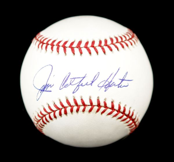1984-94 Jim Catfish Hunter New York Yankees Single Signed OAL (Brown) Baseball - JSA 