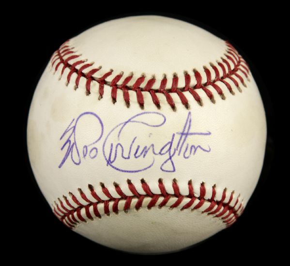 1987-89 Wes Covington Milwaukee Braves Single Signed ONL (Giamatti) Baseball - JSA 