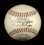 1953 Milwaukee Braves Multi Signed ONL (Giles) Baseball w/ 10 Sigs. Incl. Eddie Mathews Warren Spahn Lou Burdette - JSA 