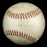 1953 Milwaukee Braves Multi Signed ONL (Giles) Baseball w/ 10 Sigs. Incl. Eddie Mathews Warren Spahn Lou Burdette - JSA 