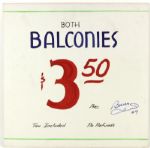 1970s-80s Chicago Stadium Original 22" x 22" Broadside Sign, Signed by Bobby Hull Blackhawks Star - JSA 