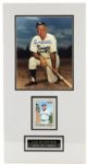 1970 Leo Durocher Chicago Cubs Los Angeles Dodgers Signed Photo Display - JSA 