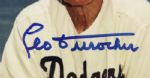 1970 Leo Durocher Chicago Cubs Los Angeles Dodgers Signed Photo Display - JSA 