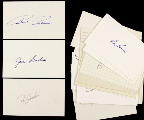 1959 Chicago White Sox Signed Collection w/ 23 Signed Index Cards From Team Members Pinback Mug & Simulated Signed Baseball - JSA 