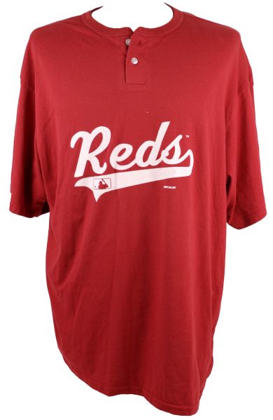 1980s Pete Rose Cincinnati Reds Signed Undershirt - JSA