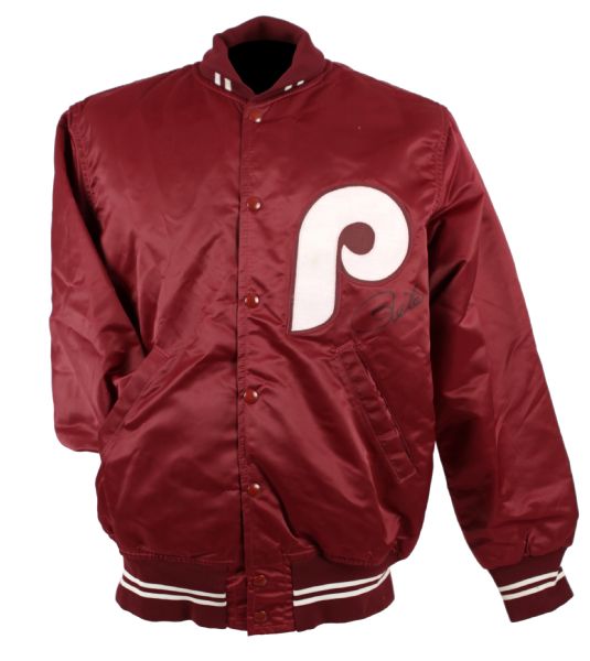 1980s Pete Rose Philadelphia Phillies Signed Jacket - MEARS Auction LOA & JSA 