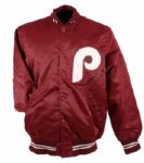 1980s Pete Rose Philadelphia Phillies Signed Jacket - MEARS Auction LOA & JSA 