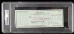 1973 Zeppo Marx Signed Check (PSA/DNA Encapsulated) 
