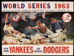 1963 World Series Program - New York Yankees vs. Los Angeles Dodgers - Unscored