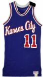 1980-81 Lloyd Walton Kansas City Kings Game Worn Jersey w/Memorial Band (MEARS LOA)