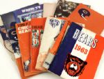 1960-76 Chicago Bears Media Guide - Lot of 12